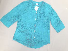 Viscose Bluse 3/4 Arm,