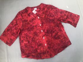 Viscose Bluse 3/4 Arm,