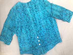 Viscose Bluse 3/4 Arm,