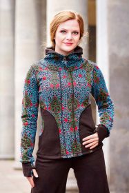 Damenjacke/ jacket aus organic Interlook-Jaquard