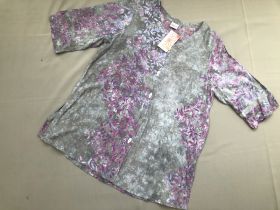 Viscose Bluse 3/4 Arm,